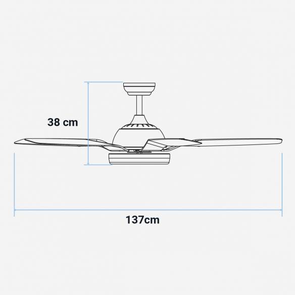 UB MONZON 5056W Ventilador techo exteriores 137cm 6